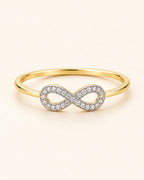 10K Gold Infinity Ring – Size 8