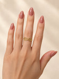 10K Gold Openwork Pattern Ring – Size 7.5